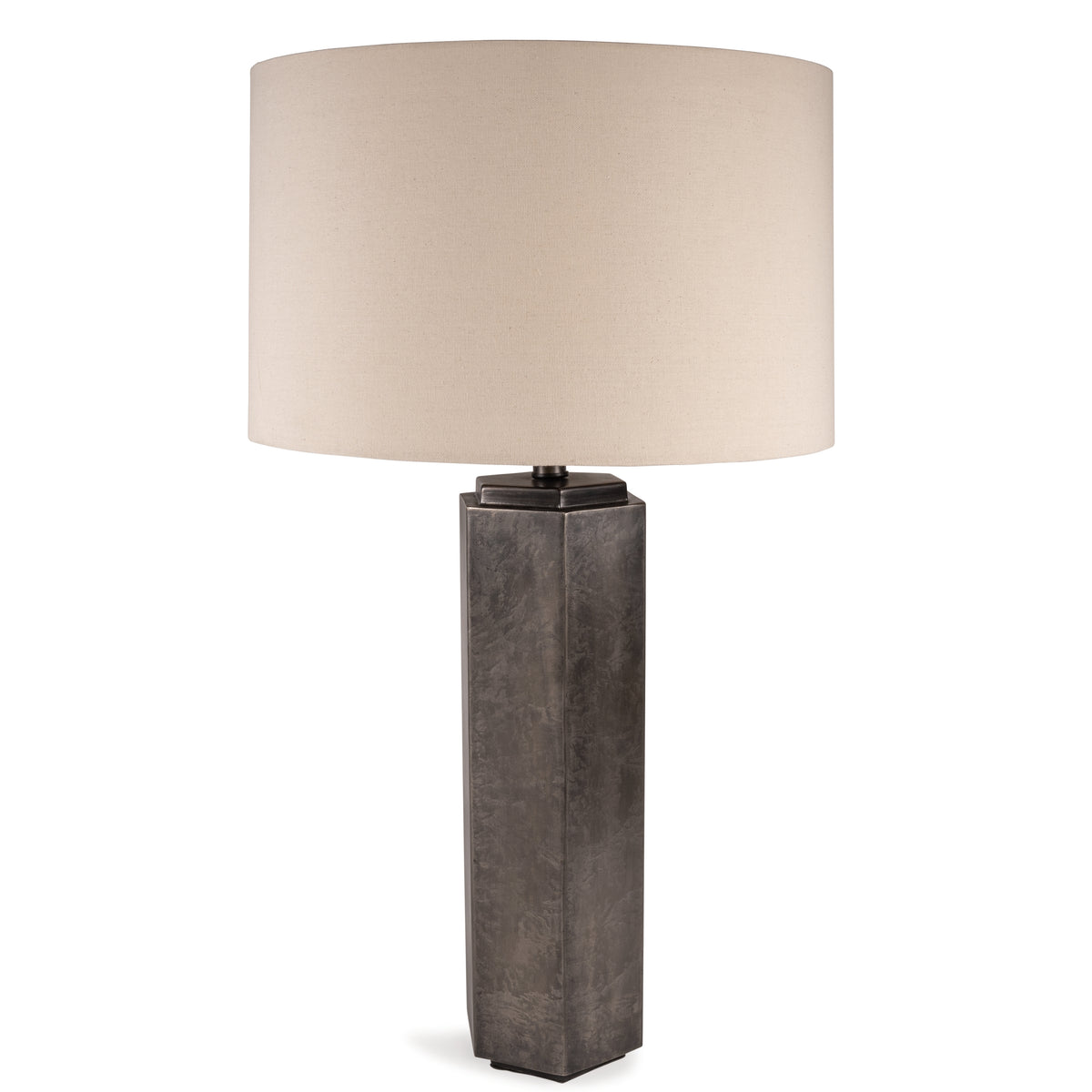 Hoover Furniture Outlet - Ashley Furniture - Dirkton Table Lamp - Metal Table Lamp (1/CN) / Antique Pewter Finish - L208324