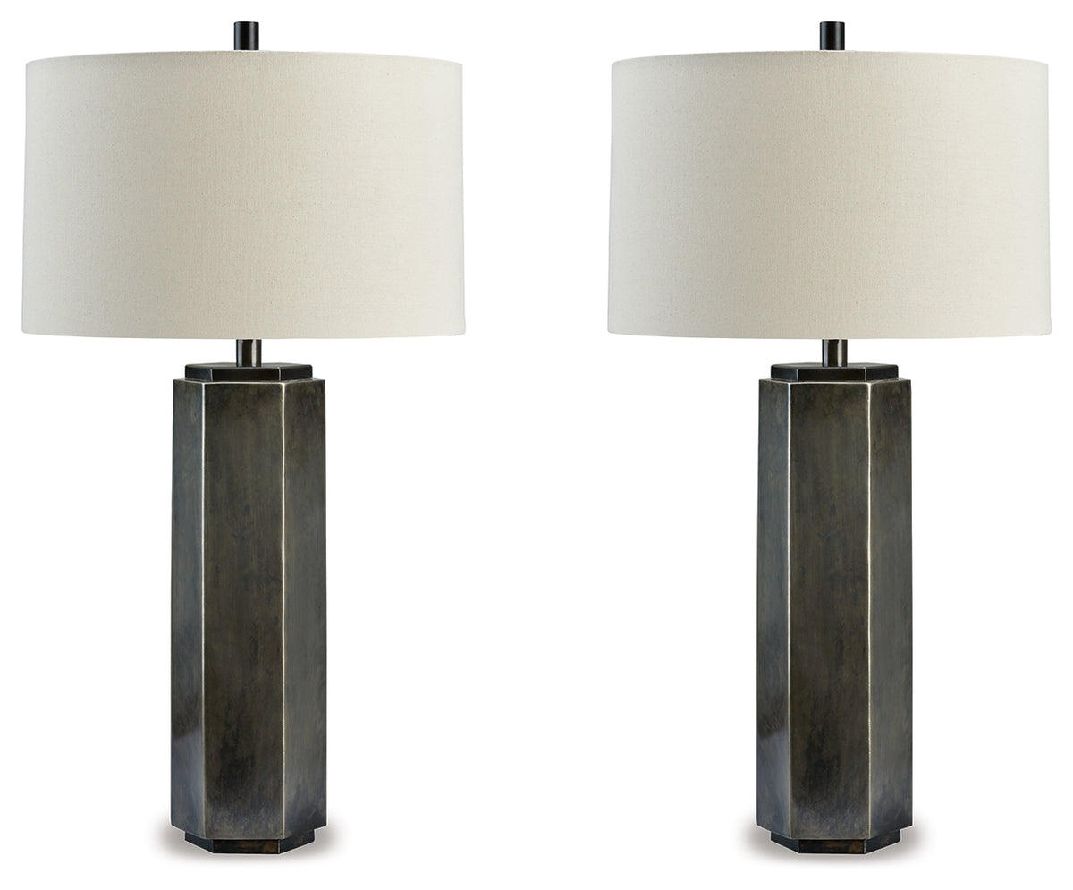 Hoover Furniture Outlet - Ashley Furniture - Dirkton Table Lamp (Set of 2) - Table Lamp (Set of 2) - L208324X2