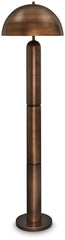 Hoover Furniture Outlet - Ashley Furniture - Wendfield Floor Lamp - Metal Floor Lamp (1/CN) / Antique Copper Finish - L208431