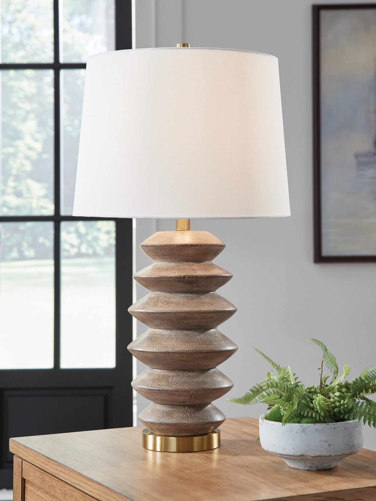 Hoover Furniture Outlet - Ashley Furniture - Jyllyard Table Lamp - Poly Table Lamp (1/CN) - L235944