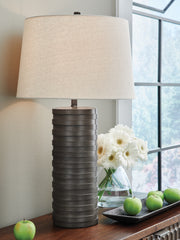 Hoover Furniture Outlet - Ashley Furniture - Neilett Table Lamp (Set of 2) - Poly Table Lamp (Set of 2) - L243704