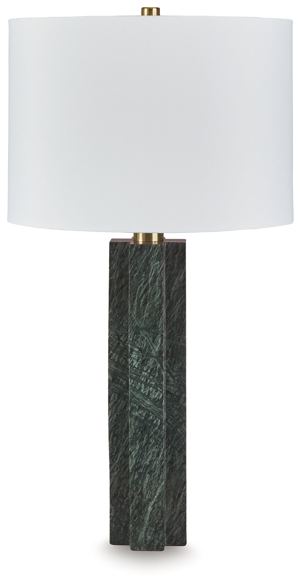Hoover Furniture Outlet - Ashley Furniture - Keegan Table Lamp - Marble Table Lamp (1/CN) / Green - L429084