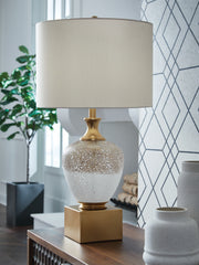 Hoover Furniture Outlet - Ashley Furniture - Tavisburg Table Lamp - Glass Table Lamp (1/CN) - L430894