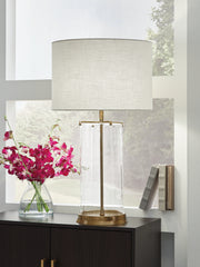 Hoover Furniture Outlet - Ashley Furniture - Gizeh Table Lamp - Glass Table Lamp (1/CN) - L430954