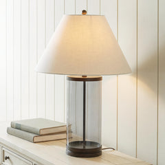 Hoover Furniture Outlet - Ashley Furniture - Junrow Table Lamp - Glass Table Lamp (1/CN) - L430964