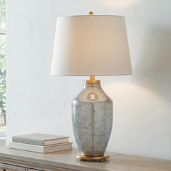 Hoover Furniture Outlet - Ashley Furniture - Abbriel Table Lamp - Glass Table Lamp (1/CN) - L430974