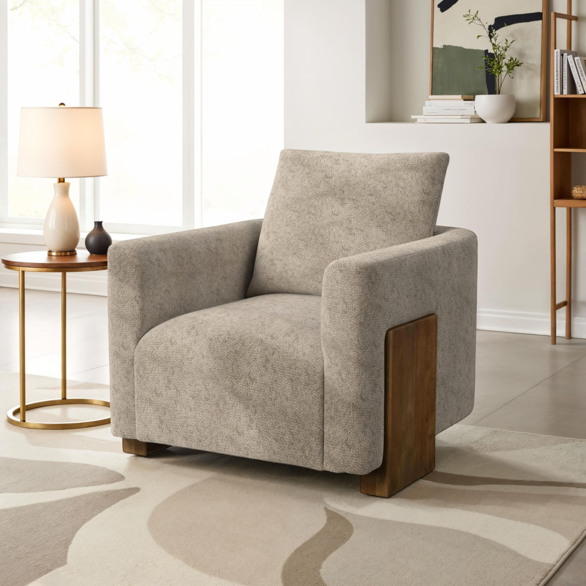 Lanvin Accent Chair in Bama Toast – SKU U-16930-11591-100 | Elements