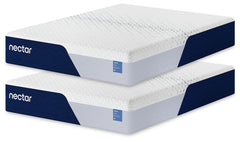 Hoover Furniture Outlet - Ashley Furniture - Nectar Classic Memory Foam 2 Twin XL Mattresses - 2 Twin XL Mattresses - M125M1