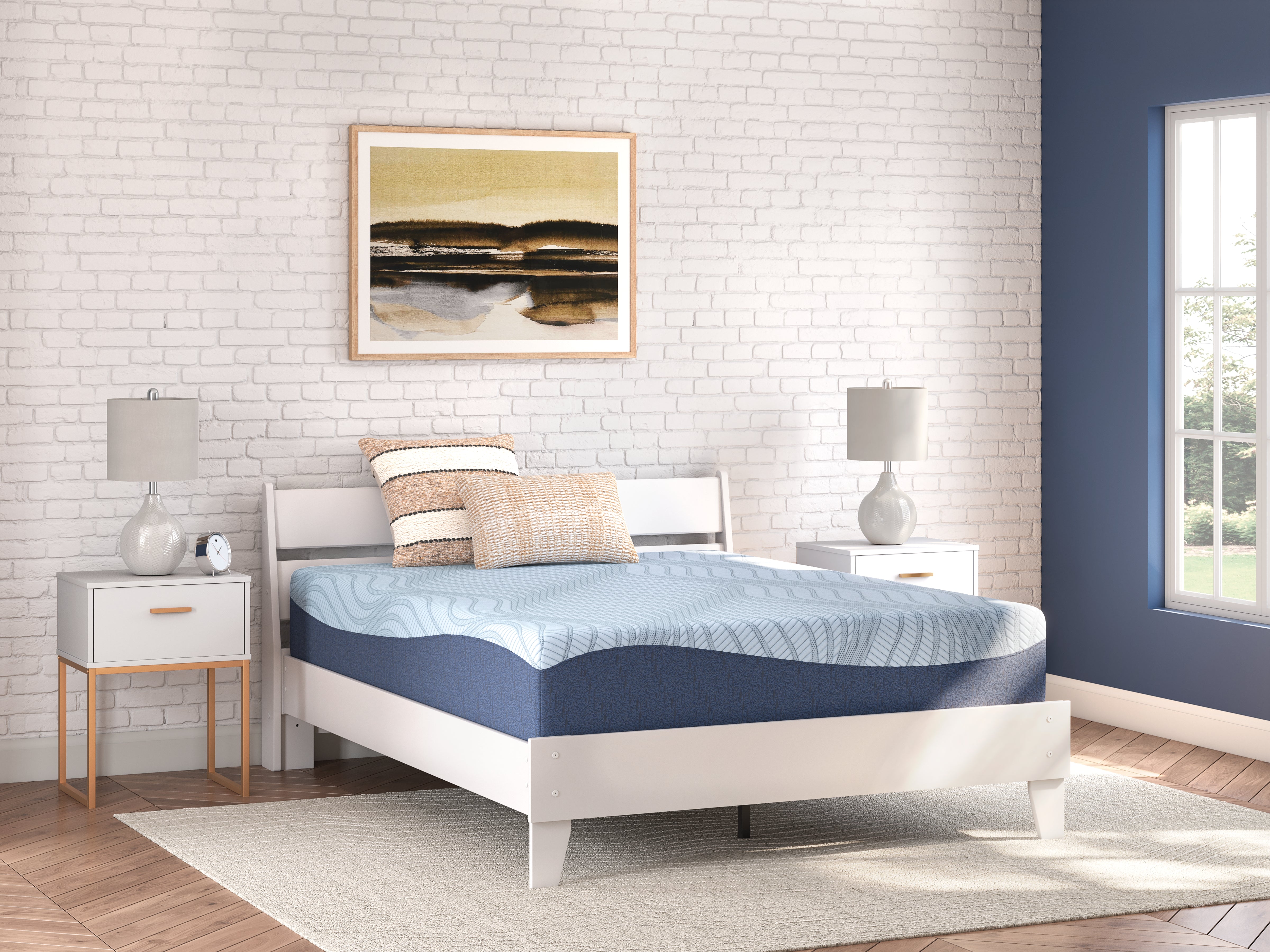 Hoover Furniture Outlet - Ashley Furniture - Peak 2.0 12 Memory Foam Full Mattress - Full / White - M20621