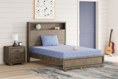 Hoover Furniture Outlet - Ashley Furniture - iKidz Ocean Twin Mattress and Pillow - Twin and Pillow 2/CN / Blue - M43011
