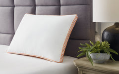 Hoover Furniture Outlet - Ashley Furniture - Zephyr 2.0 3-in-1 Pillow (6/Case) - 3-in-1 Pillow (6/CS) / White/Orange - M52112