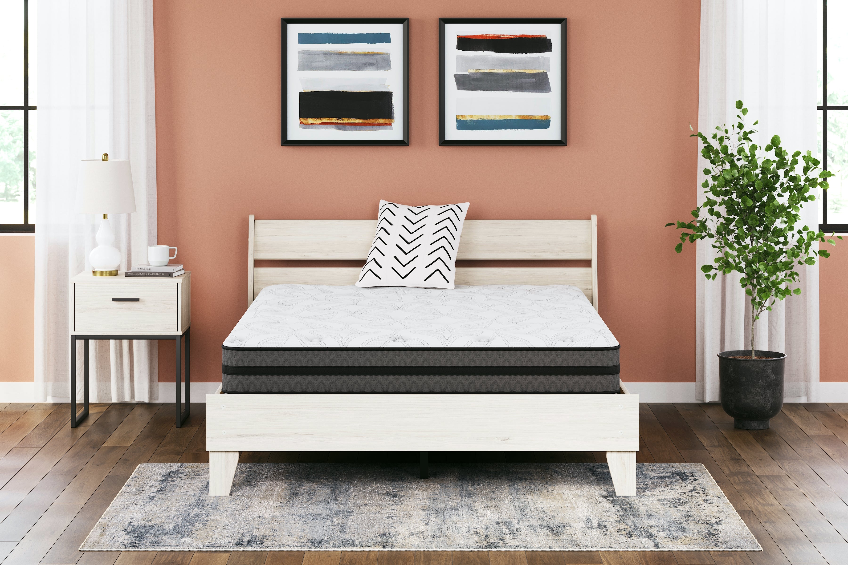 Hoover Furniture Outlet - Ashley Furniture - 10 Inch Pocketed Hybrid Full Mattress - Full - M58921