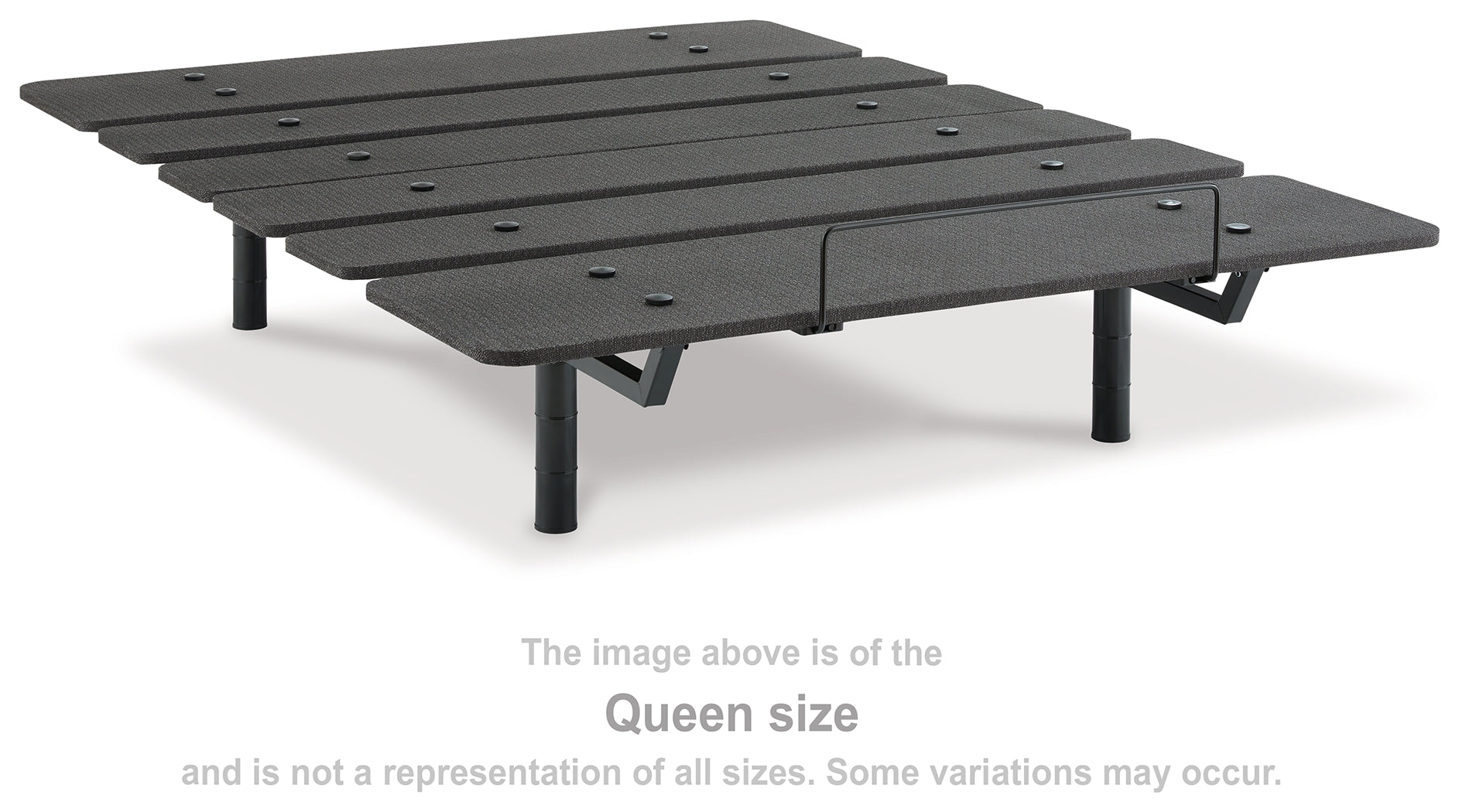 Hoover Furniture Outlet - Ashley Furniture - Cosmic Power Base California King Adjustable Base - Cal King Adjustable Base / Black - M8X252