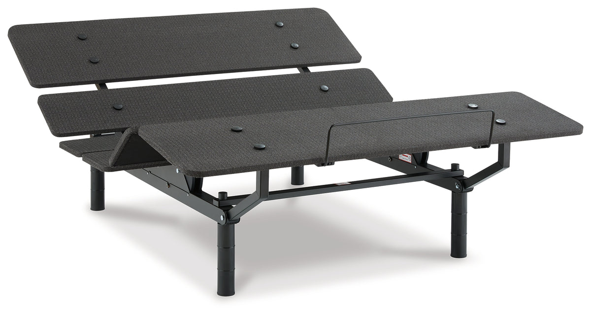 Hoover Furniture Outlet - Ashley Furniture - Cosmic Power Base Queen Adjustable Base - Queen Adjustable Base / Black - M8X232