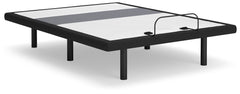 Hoover Furniture Outlet - Ashley Furniture - Best Base with Lumbar and Audio Queen Adjustable Base - Queen Adjustable Base / Black - M8X332