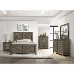 Maverick Nightstand w/USB Grey