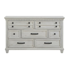 McCoy 7-Drawer Dresser in Antique White