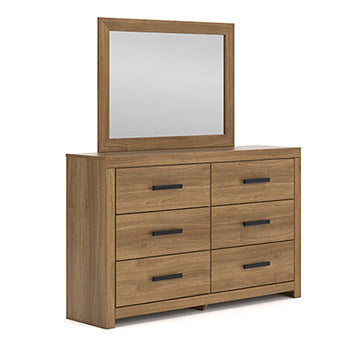 Hoover Furniture Outlet - Ashley Furniture - Broachmyn Dresser - Six Drawer Dresser / Auburn - PCB1116-31