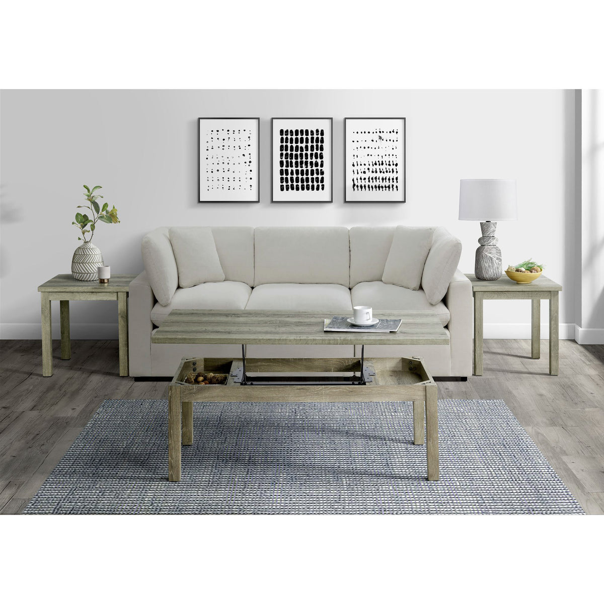 Oak Lawn Three Pack Occasional Set (Lift Top Coffee Table) – SKU CTOL100LTOT | Elements
