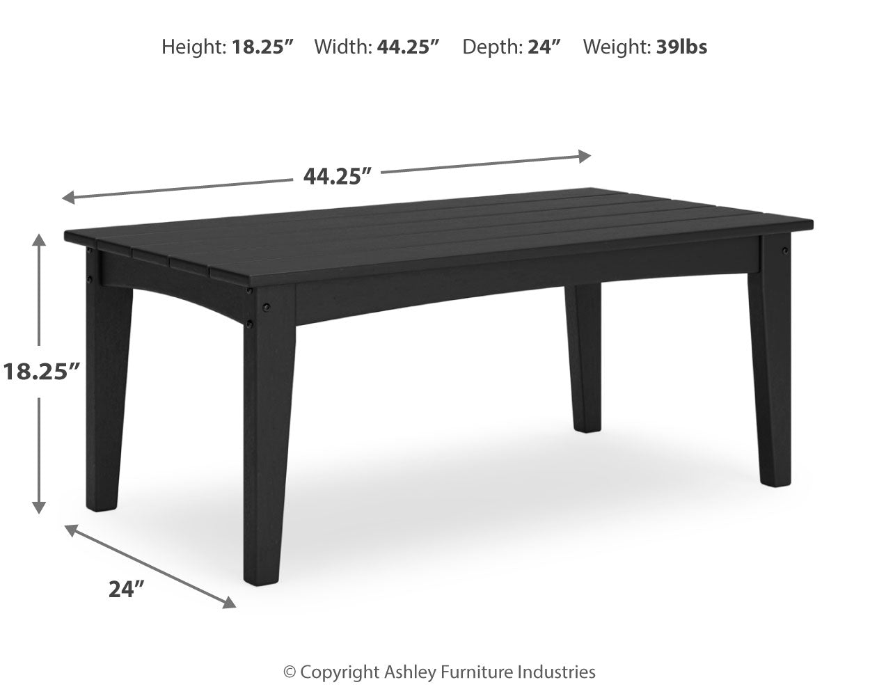 Hyland Wave Outdoor Coffee Table