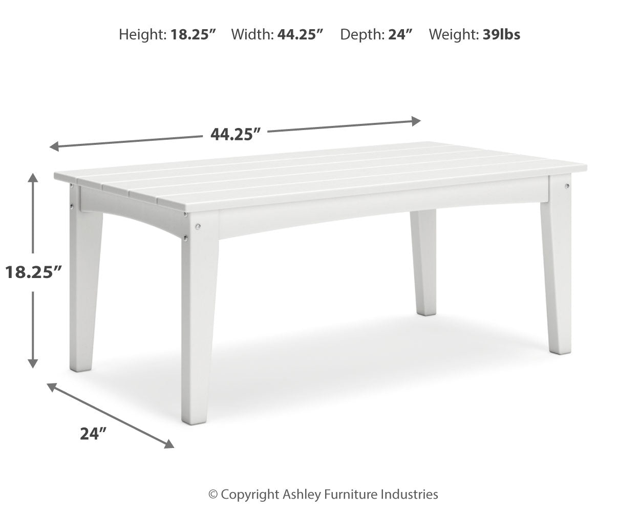 Hyland Wave Outdoor Coffee Table