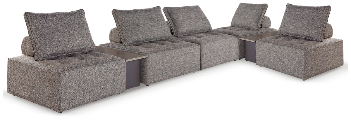 Hoover Furniture Outlet - Ashley Furniture - Bree Zee 7-Piece Outdoor Modular Seating - 7-Piece Outdoor Modular Seating - P160P13