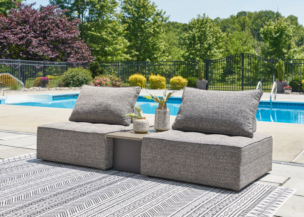 Hoover Furniture Outlet - Ashley Furniture - Bree Zee 3-Piece Outdoor Sectional - 3-Piece Outdoor Sectional - P160P4