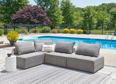 Hoover Furniture Outlet - Ashley Furniture - Bree Zee 4-Piece Outdoor Sectional - 4-Piece Outdoor Sectional - P160P8