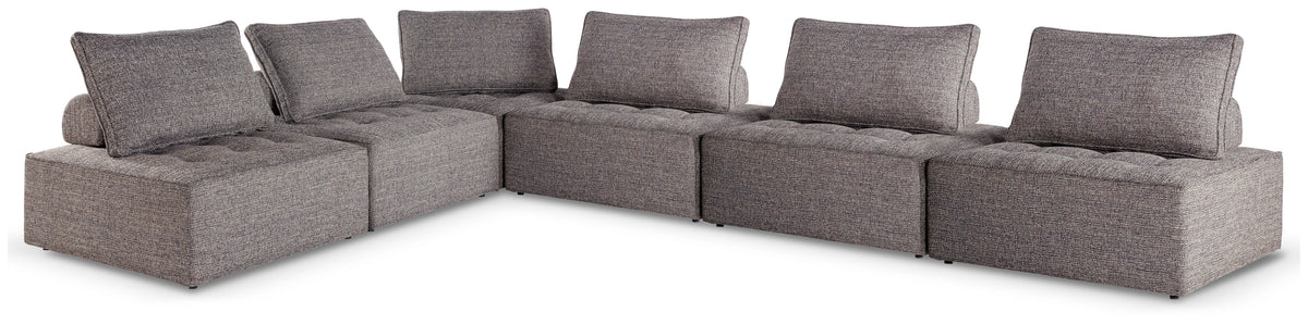 Hoover Furniture Outlet - Ashley Furniture - Bree Zee 6-Piece Outdoor Modular Seating - 6-Piece Outdoor Modular Seating - P160P11