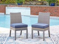 Hoover Furniture Outlet - Ashley Furniture - Half Moon Beach Outdoor Side Chair with Cushion (Set of 2) - Side Chair with Cushion (Set of 2) - PCP418-601