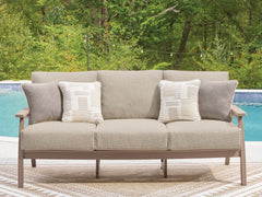 Hoover Furniture Outlet - Ashley Furniture - Grover Beach Outdoor Sofa with Cushion - Sofa with Cushion - PCP422-838