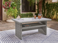 Hoover Furniture Outlet - Ashley Furniture - Naples Beach Outdoor Multi-use Table - RECT Multi-Use Table / Light Gray - P439-625