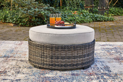 Hoover Furniture Outlet - Ashley Furniture - Harbor Court Ottoman with Cushion - Ottoman with Cushion / Gray - P459-814