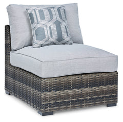 Hoover Furniture Outlet - Ashley Furniture - Harbor Court Armless Chair with Cushion (Set of 2) - Armless Chair w/Cushion (Set of 2) / Gray - P459-846