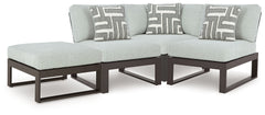 Hoover Furniture Outlet - Ashley Furniture - Beachloft 4-Piece Outdoor Sectional - 4-Piece Outdoor Sectional - P490P7