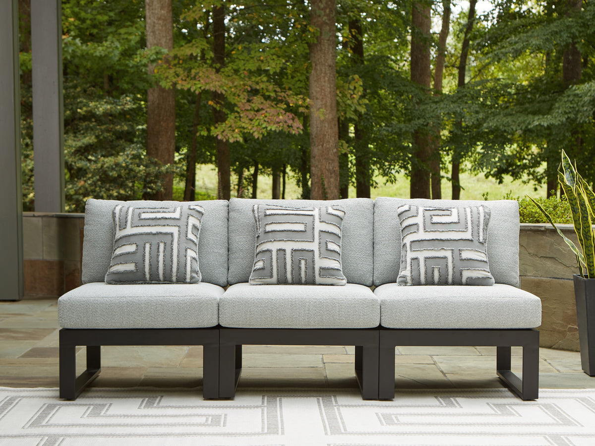 Hoover Furniture Outlet - Ashley Furniture - Beachloft 3-Piece Outdoor Sectional - 3-Piece Outdoor Sectional - P490P6