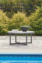Hoover Furniture Outlet - Ashley Furniture - Ocean Beach Outdoor Coffee Table - Round Cocktail Table - PCP510-708
