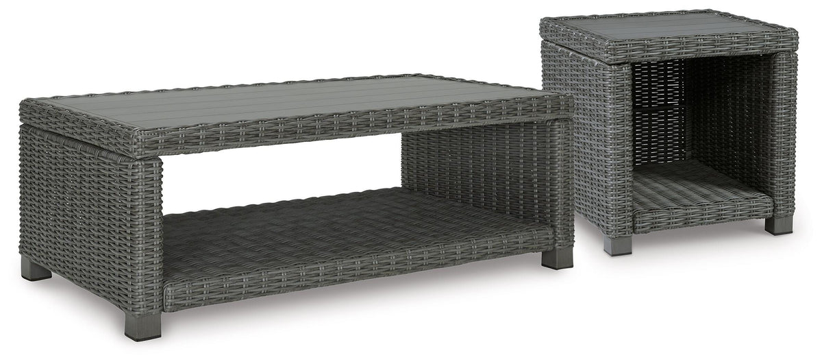 Hoover Furniture Outlet - Ashley Furniture - Elite Park Outdoor Coffee Table and End Table - Outdoor Coffee Table and End Table - P518P8