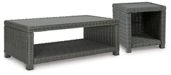 Hoover Furniture Outlet - Ashley Furniture - Elite Park Outdoor Coffee Table and End Table - Outdoor Coffee Table and End Table - P518P8
