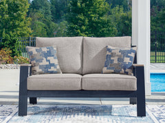 Hoover Furniture Outlet - Ashley Furniture - East Beach Outdoor Loveseat with Cushion - Loveseat w/Cushion - PCP587-835