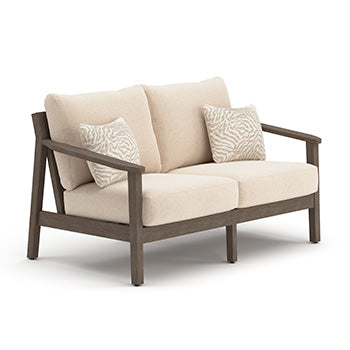Hoover Furniture Outlet - Ashley Furniture - Adams Lane Outdoor Loveseat - Loveseat w/Cushion - PCP602-835