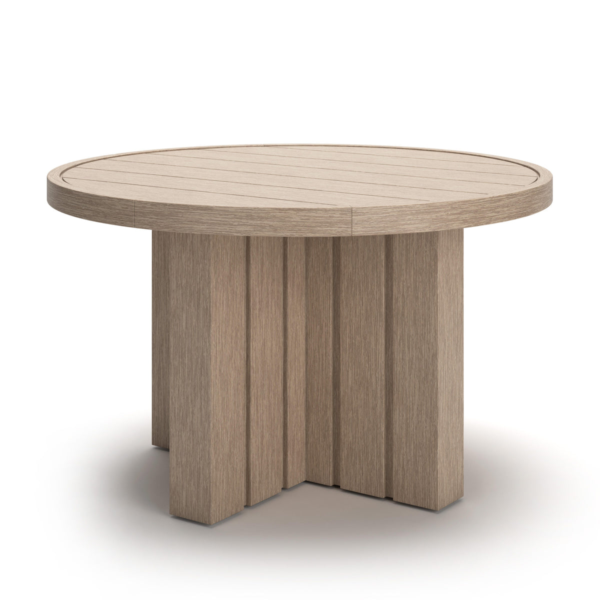 Hoover Furniture Outlet - Ashley Furniture - Thunder Trails Outdoor Dining Table - Round Dining Table - PCP612-615