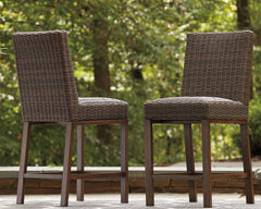 Hoover Furniture Outlet - Ashley Furniture - Paradise Trail Bar Stool (Set of 2) - Barstool (Set of 2) / Medium Brown - P750-130