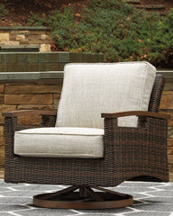 Hoover Furniture Outlet - Ashley Furniture - Paradise Trail Swivel Lounge Chair (Set of 2) - Swivel Lounge Chair (Set of 2) / Medium Brown - P750-821