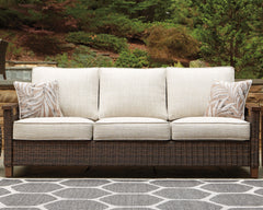Hoover Furniture Outlet - Ashley Furniture - Paradise Trail Sofa with Cushion - Sofa with Cushion / Medium Brown - P750-838