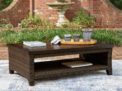 Hoover Furniture Outlet - Ashley Furniture - Monterey Point Outdoor Coffee Table - Rectangular Cocktail Table - PCP760-701