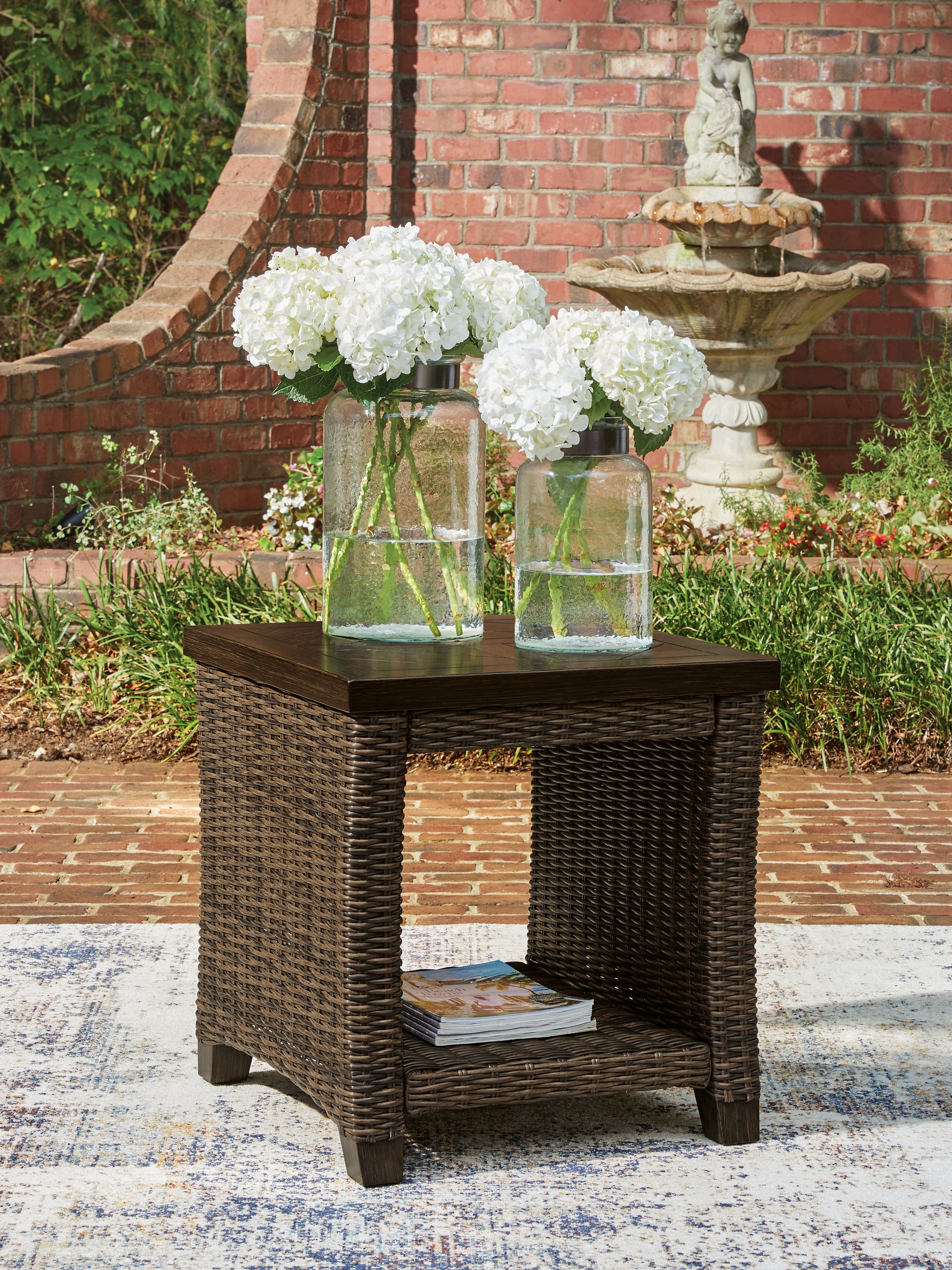 Hoover Furniture Outlet - Ashley Furniture - Monterey Point Outdoor End Table - Square End Table - PCP760-702