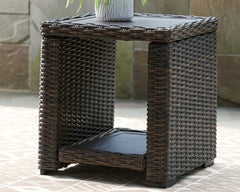 Hoover Furniture Outlet - Ashley Furniture - Grasson Lane End Table - Square End Table / Brown - P783-702