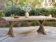 Hoover Furniture Outlet - Ashley Furniture - Laguna Heights Outdoor Dining Table - RECT Dining Table w/UMB OPT - PCP790-625