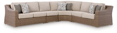 Hoover Furniture Outlet - Ashley Furniture - Laguna Heights 4-Piece Outdoor Sectional - 4-Piece Outdoor Sectional - PCP790P2